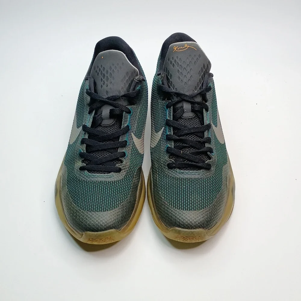 Nike Kobe 10 Emerald City Deep Royal Blue Green 726067-308 Kids Size 7Y